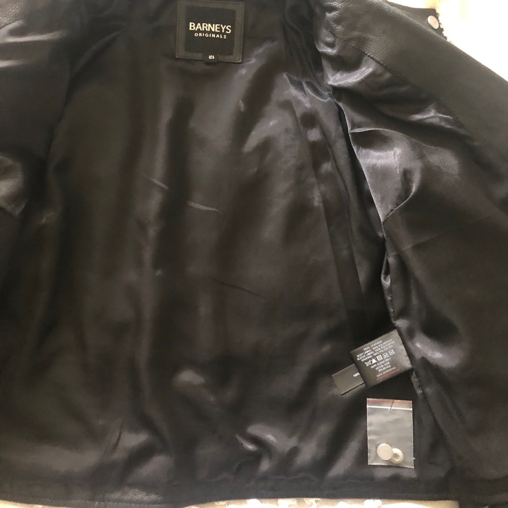 ASOS Barney Leather Jacket - Picture 2 of 3